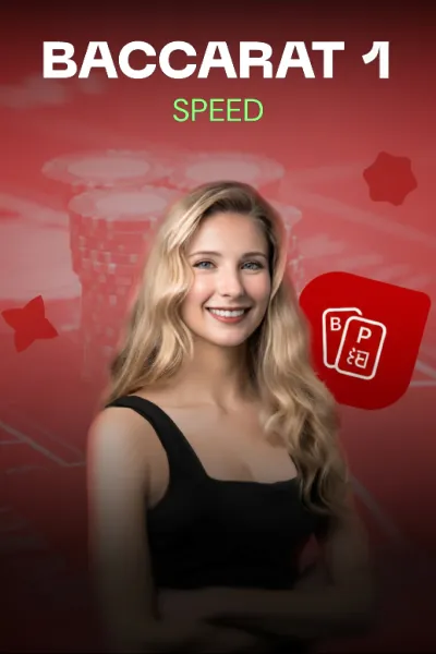 Baccarat 1 Speed — live baccarat van Bombay Live — speel bij Trixino