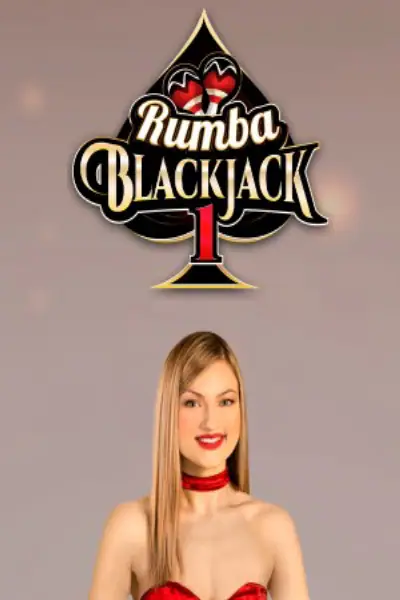 Rumba Blackjack 1 — live blackjack van Ezugi — speel bij Trixino