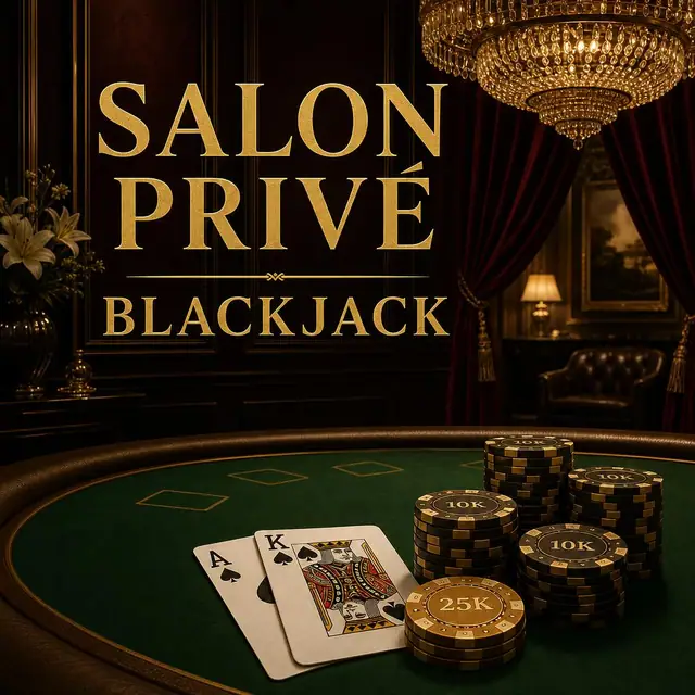 Salon Privé Blackjack — live blackjack van Evolution — speel bij Trixino
