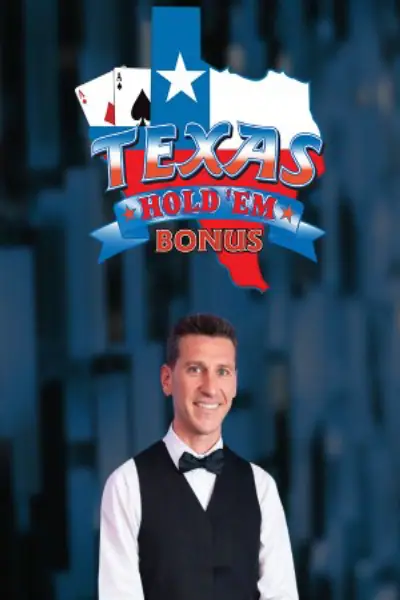 Texas Hold'em Bonus — live blackjack van Evolution — speel bij Trixino